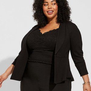 Torrid Studio Luxe Ponte Peplum Blazer Size 4